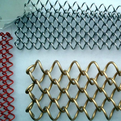 Diamond Chain Link Aluminum 2.0mm Decoratief Draadnetwerk